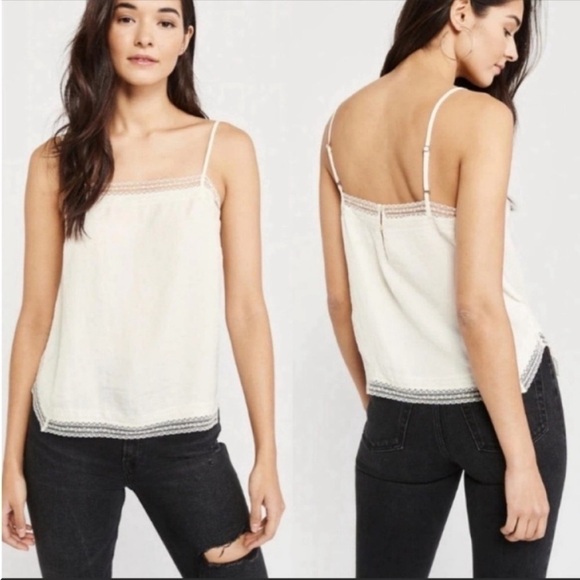 • Abercrombie & Fitch • Lace Trim Cami - Picture 1 of 4